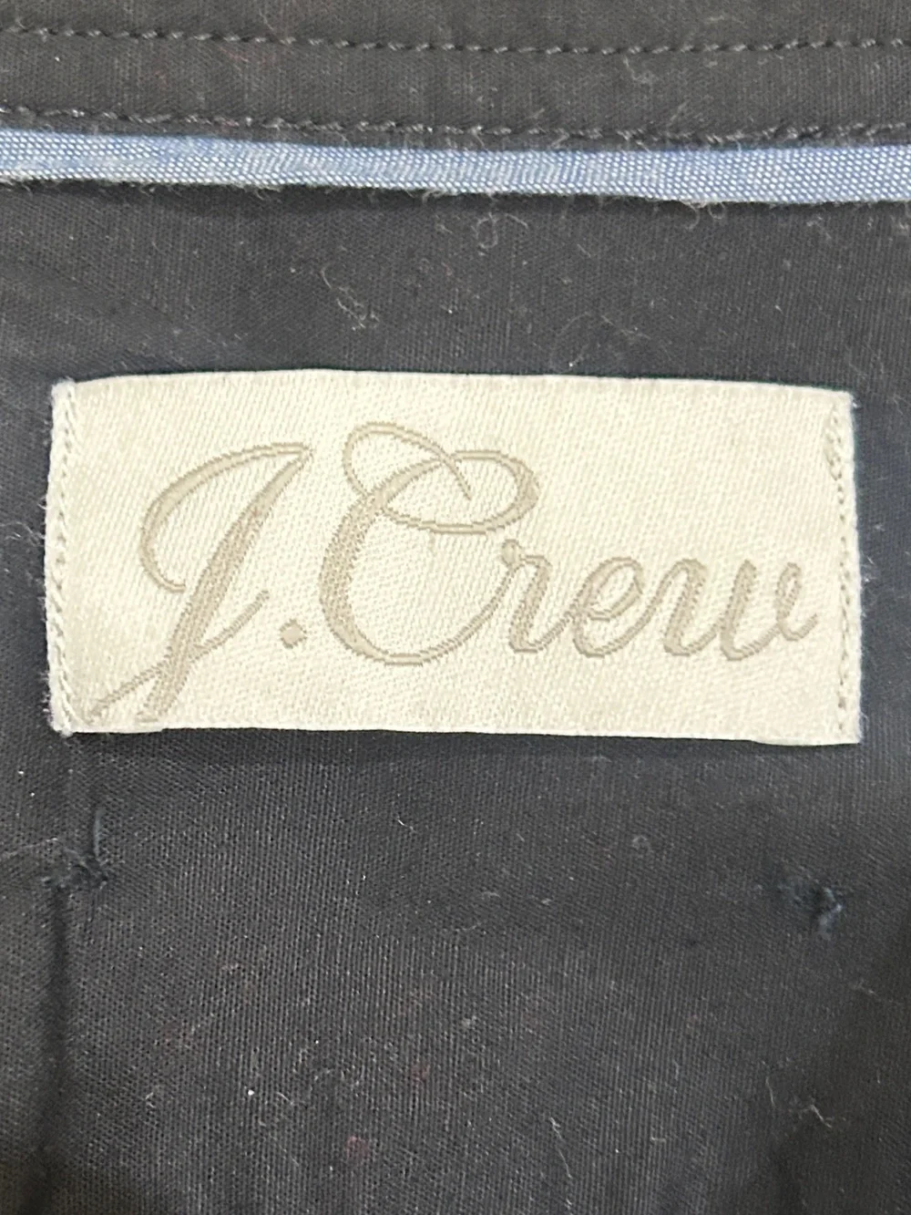 J. Crew Black Long-Sleeve Button-Down cotton Shirt size medium